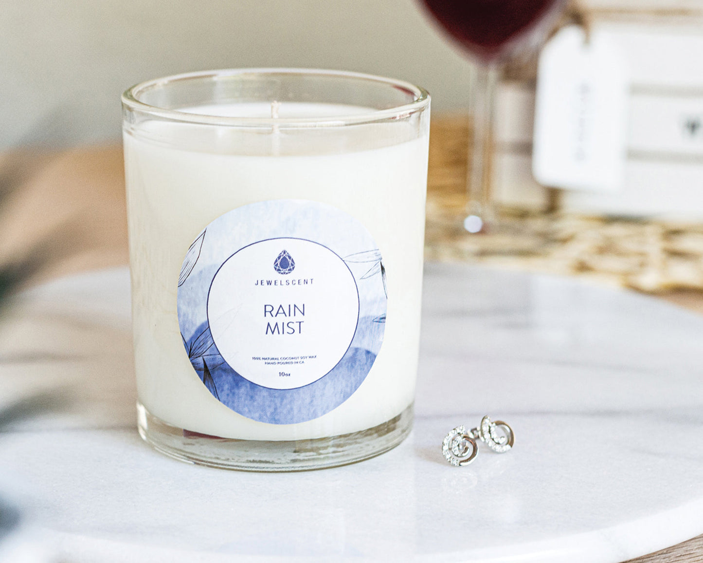 Rain Mist 10oz Signature Jewelry Candle by JewelScent