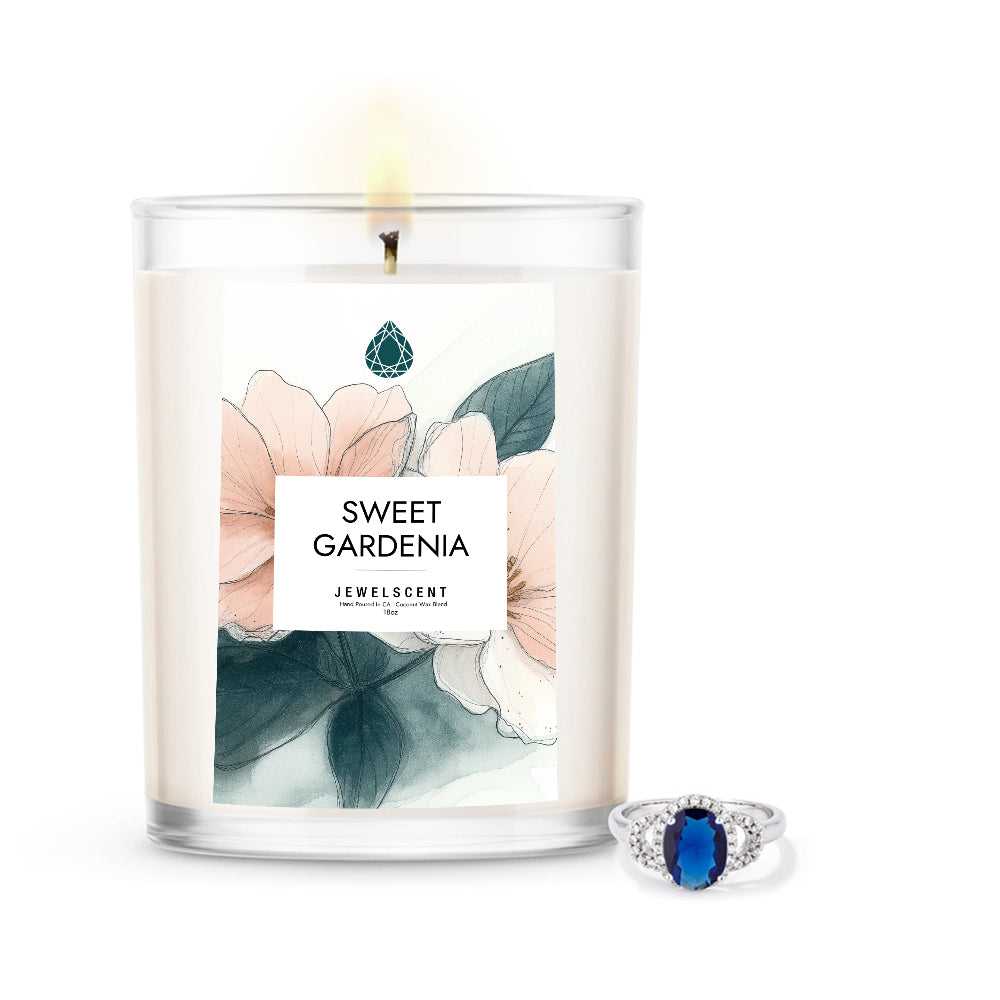 Sweet Gardenia 18oz Home Jewelry Candle