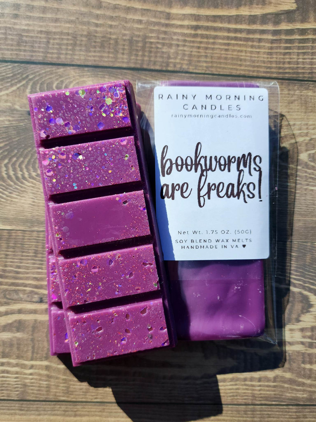 Bookworms Are Freaks! | Bookworms Wax Melts for Cozy Reading Atmosphere by Rainy Morning Candles