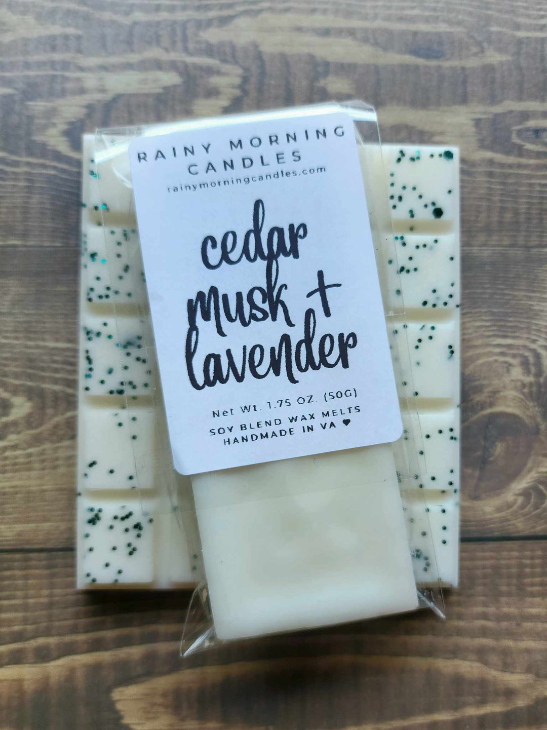 Cedar Musk + Lavender | Wax Melts by Rainy Morning Candles