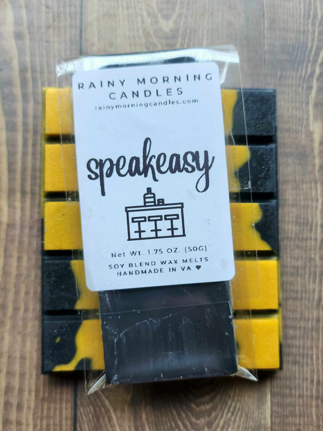 Speakeasy Wax Melts - Bourbon + Cedarwood Scented Melts by Rainy Morning Candles