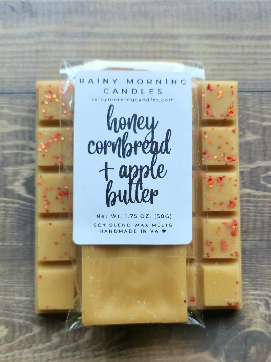 Honey Cornbread Wax Melts with Apple Butter | Sweet Aromatic Experience by Rainy Morning Candles