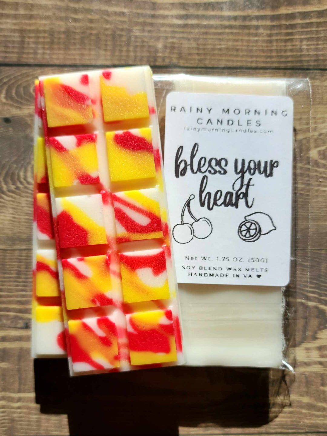 Bless Your Heart Wax Melts for a Cozy Home Fragrance Experience by Rainy Morning Candles