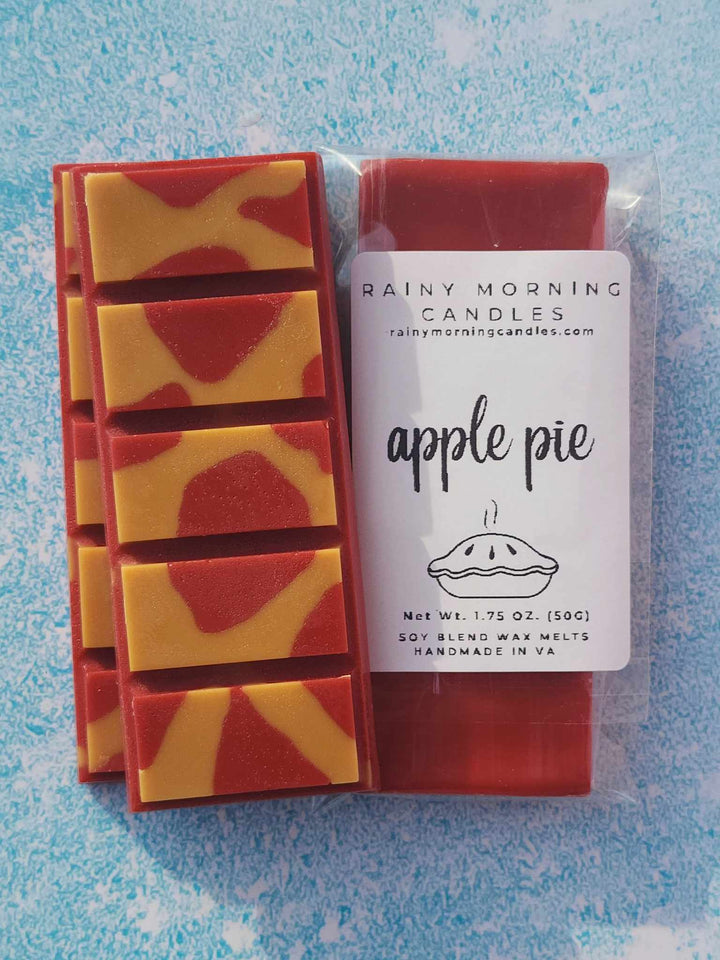 Apple Pie Wax Melts - Delightful Scented Melts for a Cozy Home by Rainy Morning Candles