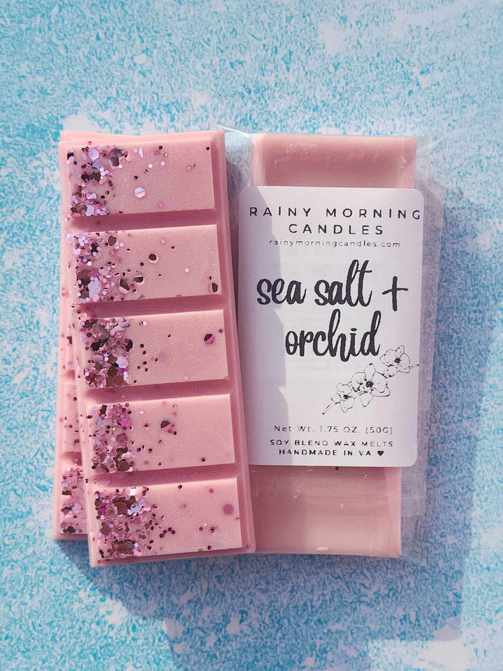 Sea Salt & Orchid | Wax Melts by Rainy Morning Candles