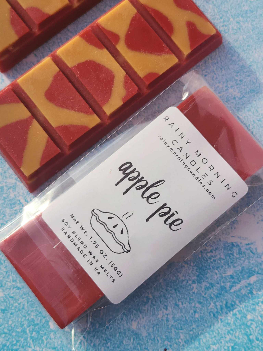 Apple Pie Wax Melts - Delightful Scented Melts for a Cozy Home by Rainy Morning Candles