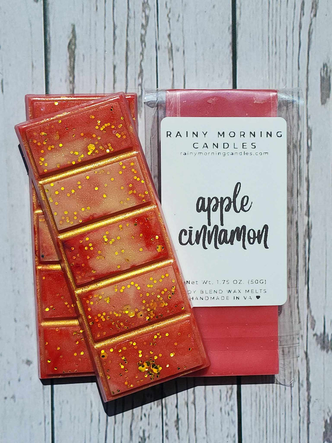 Apple Cinnamon Wax Melts - Cozy Aromas for Your Home by Rainy Morning Candles