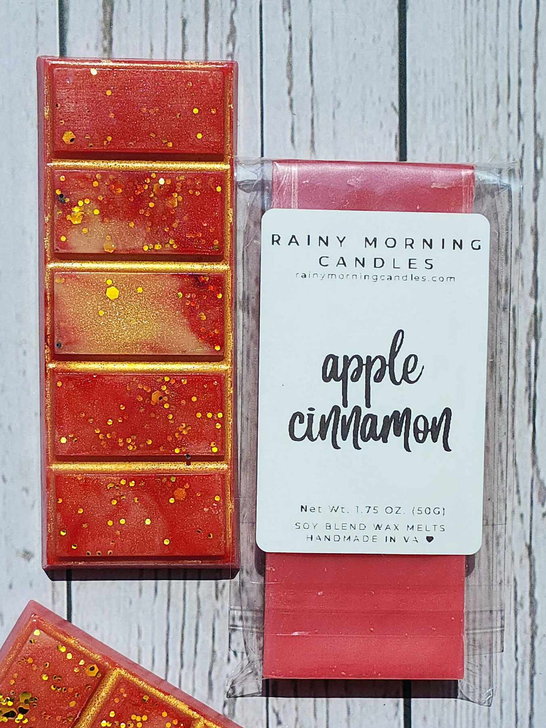 Apple Cinnamon Wax Melts - Cozy Aromas for Your Home by Rainy Morning Candles