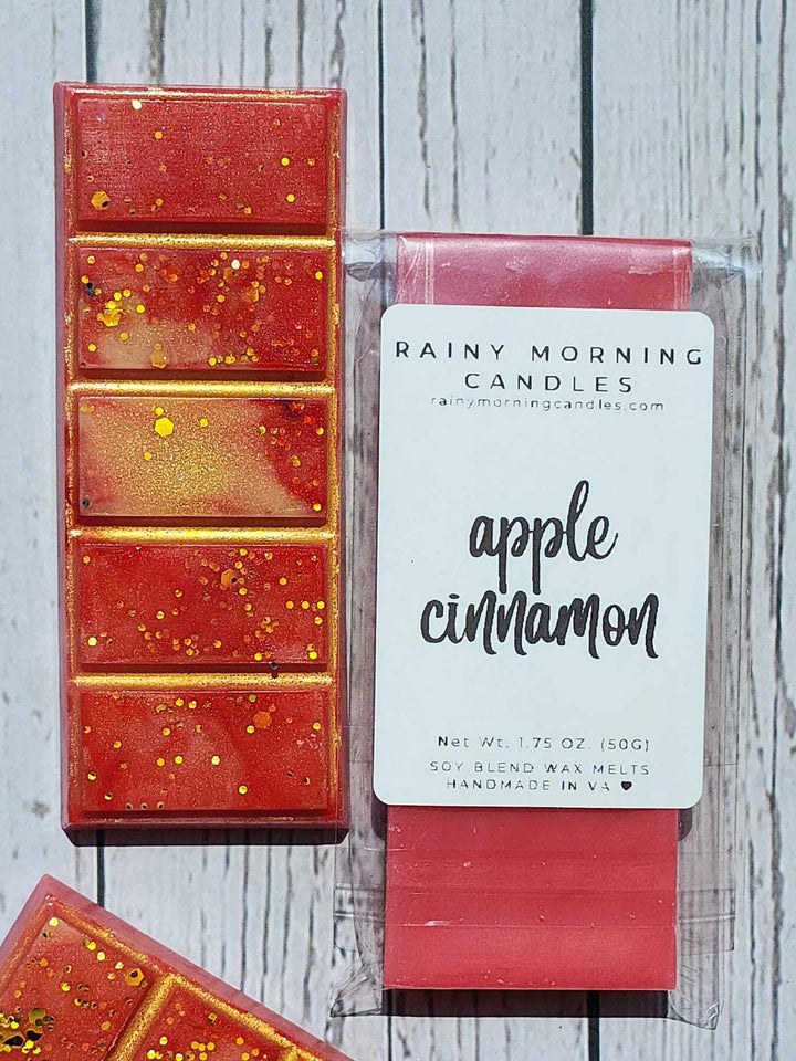 Apple Cinnamon Wax Melts - Cozy Aromas for Your Home by Rainy Morning Candles