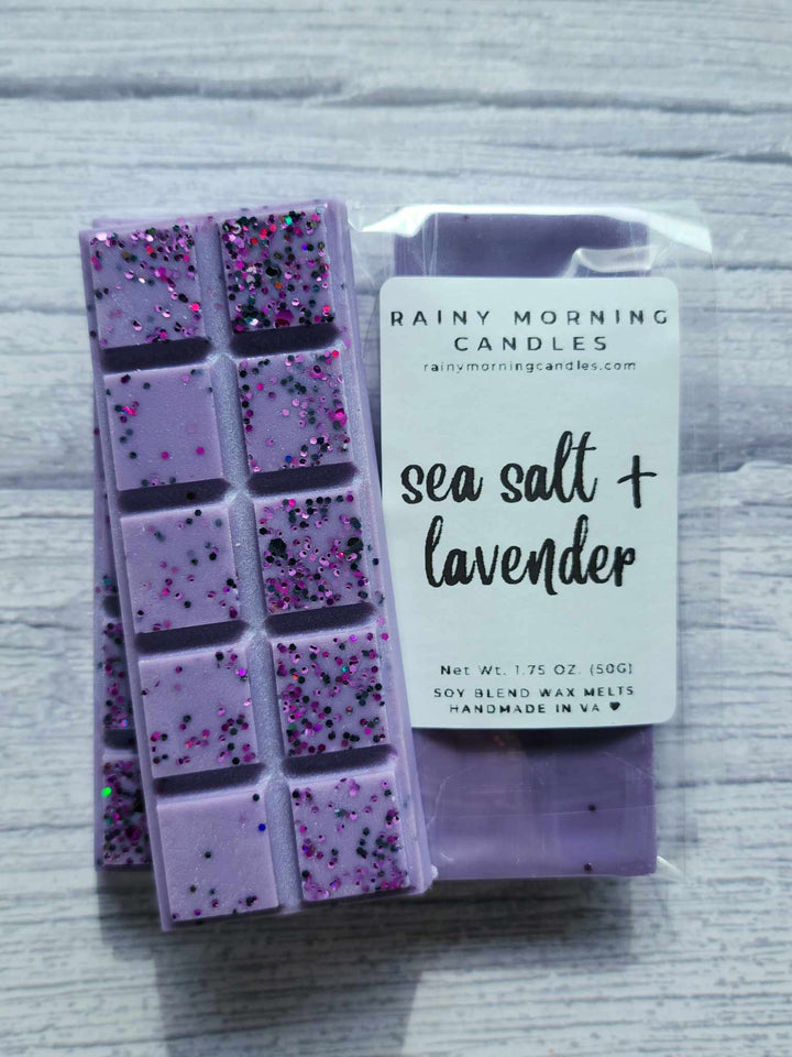 Sea Salt + Lavender | Wax Melts by Rainy Morning Candles