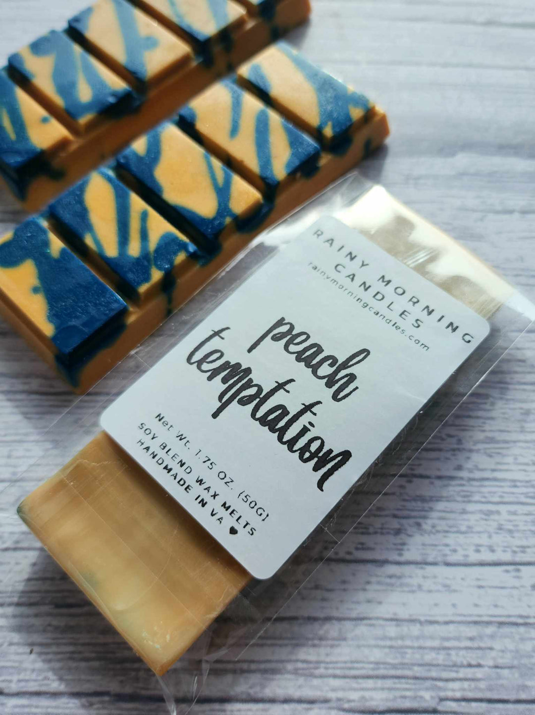 Peach Temptation | Bitter Peach Inspired | Wax Melts by Rainy Morning Candles