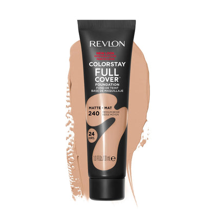 Revlon ColorStay Full Cover Longwear Matte Foundation, Heat & Sweat Resistant Lightweight Face Makeup, Caramel (425), 1.0 oz - Deeunta Domain