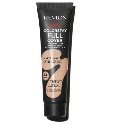 Revlon ColorStay Full Cover Longwear Matte Foundation, Heat & Sweat Resistant Lightweight Face Makeup, Caramel (425), 1.0 oz - Deeunta Domain