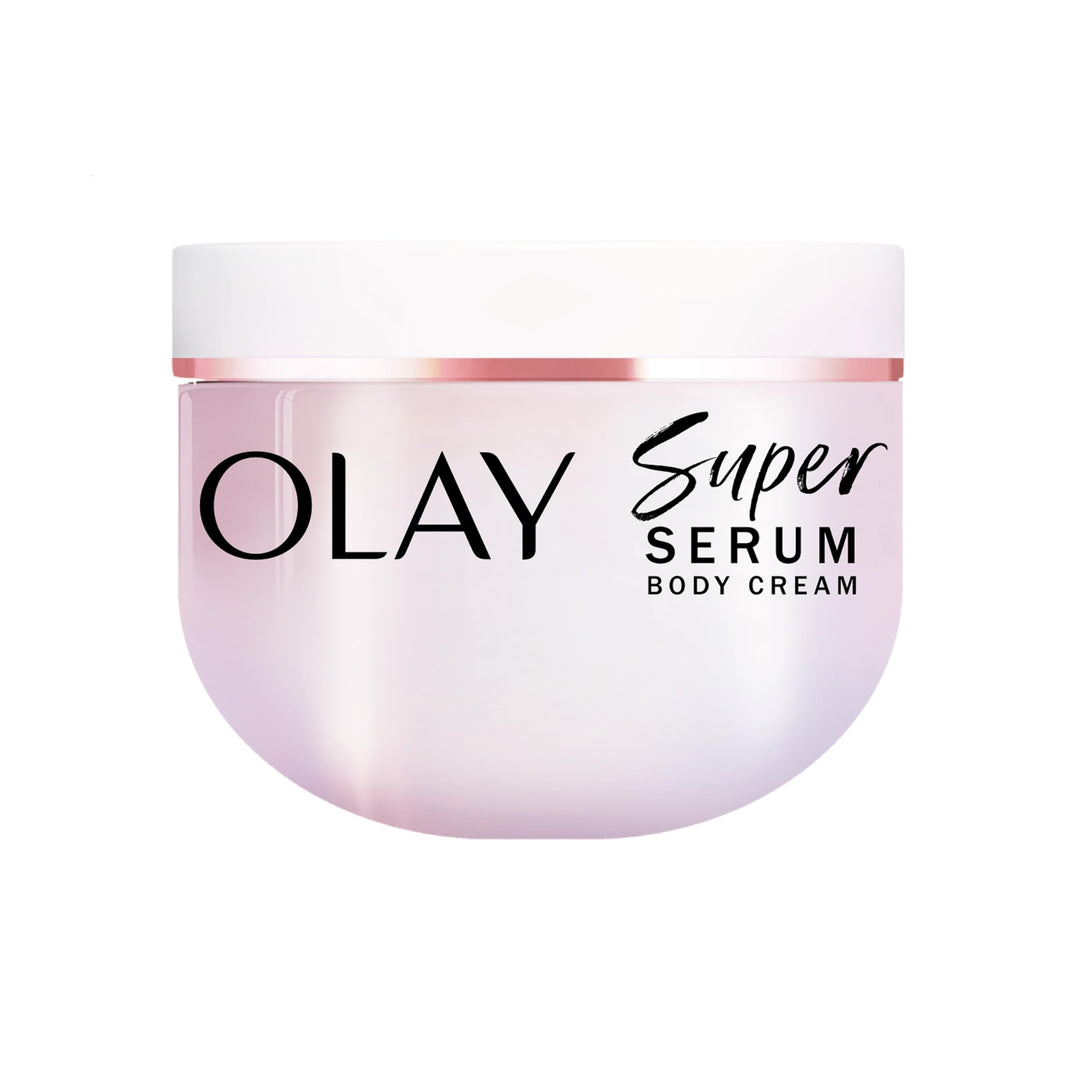 Olay Super Serum Hand & Body Lotion for Dry Skin, 24hr Long Lasting Hydration, 5+ Ingredient Complex for Bright Even Firm Luminous Skin, Sweet Vanilla & Soft Wood Scent, 18.5 fl oz - Deeunta Domain