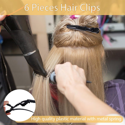 23 Pieces Hair Parting Tools Set, Magnetic Wrist Pin Holder for Braiding, Sectioning Clips, Rat Tail Combs, Hair Parting Rings - Deeunta Domain
