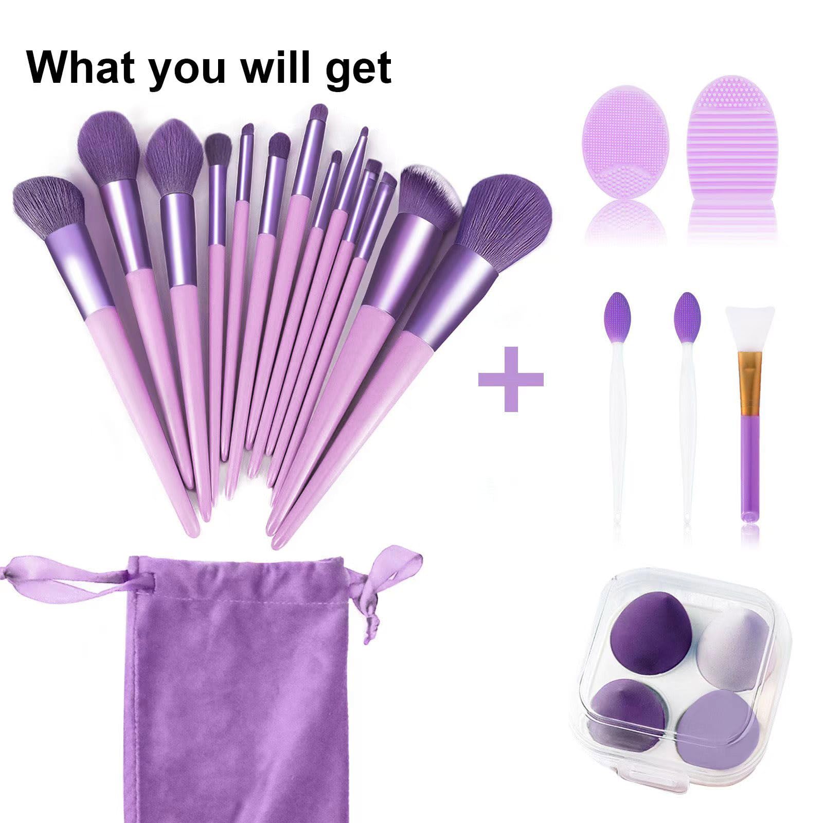 Koccido Makeup Brushes 22 Pcs Makeup Kit,Foundation Brush Eyeshadow Brush Make up Brushes Set (Pink, 22 Piece Set) - Deeunta Domain