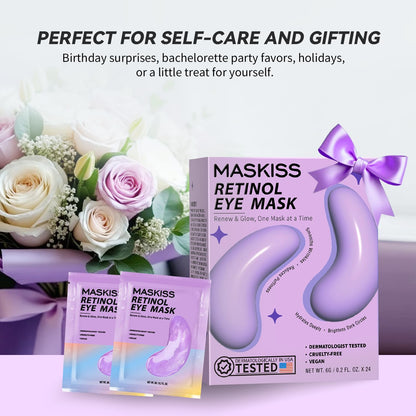 Maskiss 24k Gold Under Eye Patches (50 Pairs), eye mask, Collagen Skin Care Products, Eye Patches for Puffy Eyes, eye masks for dark circles and puffiness - Deeunta Domain