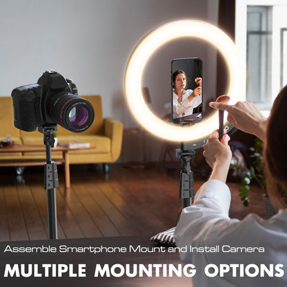 UBeesize 12'' LED RGB Ring Light with 62'' Tripod Stand, Selfie Ring Light for Video Recording, Live Streaming, TikTok & YouTube, Compatible with iPhone & Android - Deeunta Domain