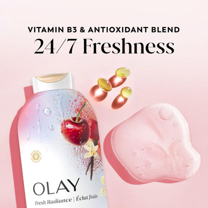 Olay Body Wash for Women, 24/7 Skin-Loving Freshness, Miami Mocktails, Plant Based Cleansers, Vitamin B3 & Antioxidant Blend, For All Skin Types, Mango Tango with Mango & Hibiscus Scent, 22 fl oz - Deeunta Domain