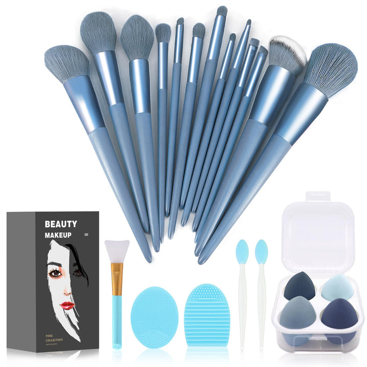 Koccido Makeup Brushes 22 Pcs Makeup Kit,Foundation Brush Eyeshadow Brush Make up Brushes Set (Pink, 22 Piece Set) - Deeunta Domain
