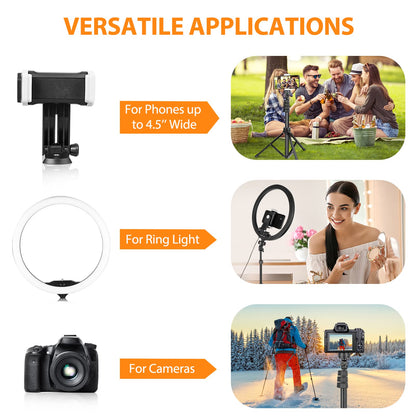 UBeesize 12'' LED RGB Ring Light with 62'' Tripod Stand, Selfie Ring Light for Video Recording, Live Streaming, TikTok & YouTube, Compatible with iPhone & Android - Deeunta Domain