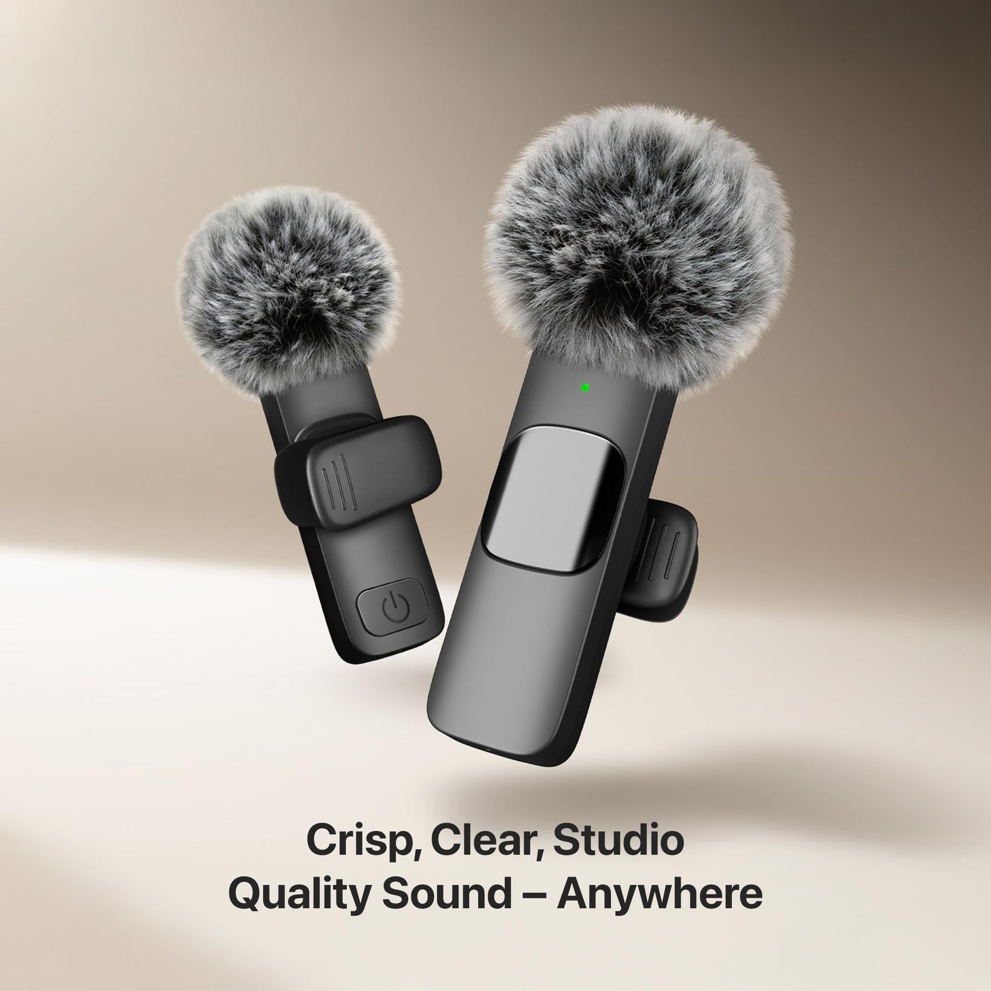 Mini Mic Pro (Latest Model - Wireless Mini Microphone for iPhone, iPad, Android - 2 Pack Lavalier Microphone for Video Recording - iPhone Mic Crystal Clear Recording with USB-C for Content Creators - Deeunta Domain