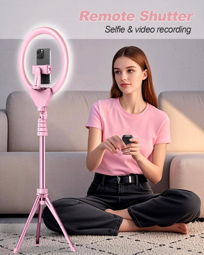UBeesize 12'' LED RGB Ring Light with 62'' Tripod Stand, Selfie Ring Light for Video Recording, Live Streaming, TikTok & YouTube, Compatible with iPhone & Android - Deeunta Domain