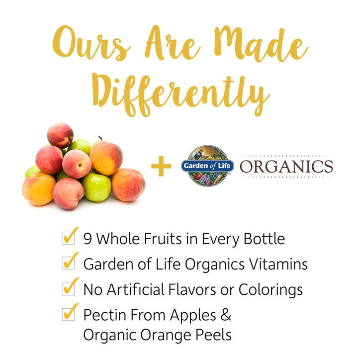 Garden of Life Organics Women's Gummy Vitamins - Berry - Certified Organic, Non-GMO, Vegan, Kosher Complete Multi - Methyl B12, C & D3 - Gluten, Soy & Dairy Free, 120 Real Fruit Gummies