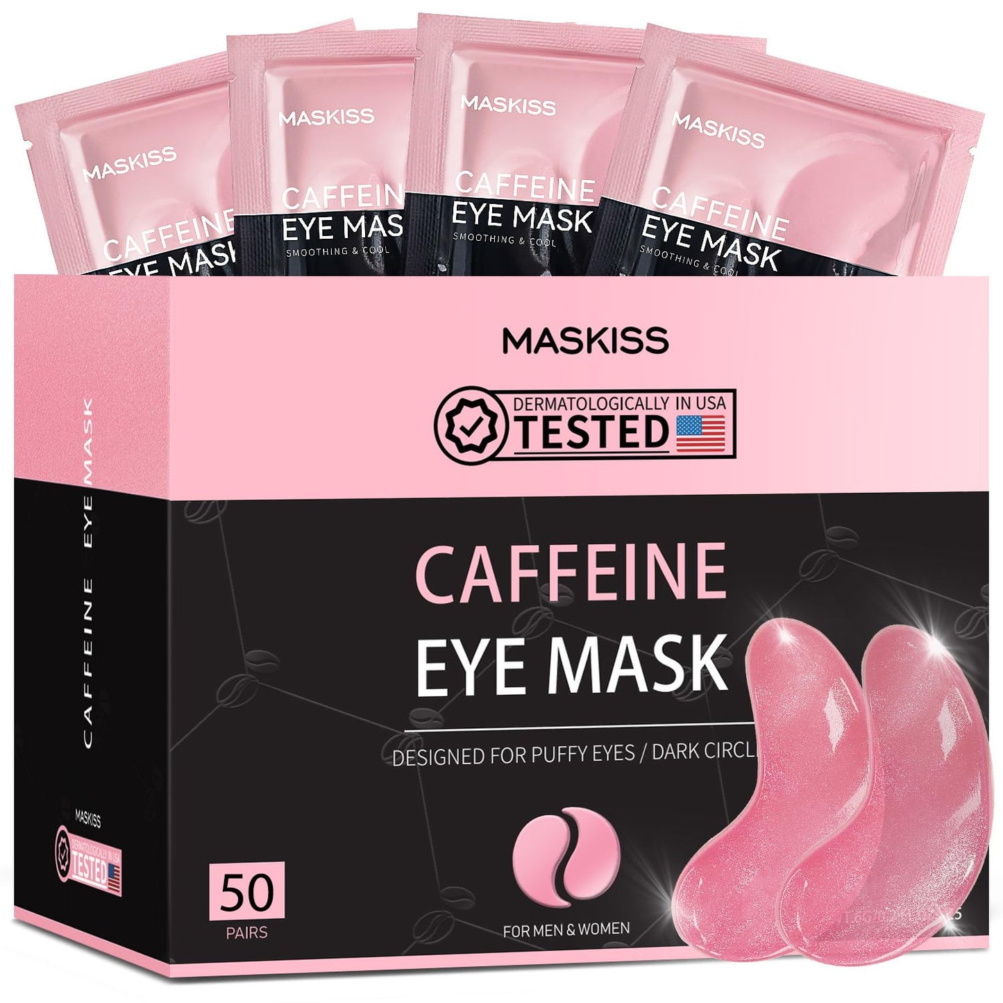 Maskiss 24k Gold Under Eye Patches (50 Pairs), eye mask, Collagen Skin Care Products, Eye Patches for Puffy Eyes, eye masks for dark circles and puffiness - Deeunta Domain