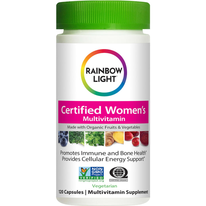 Rainbow Light Certified Womens Multivitamin, Multivitamin Supplement, 120 Caps (Pack May Vary)