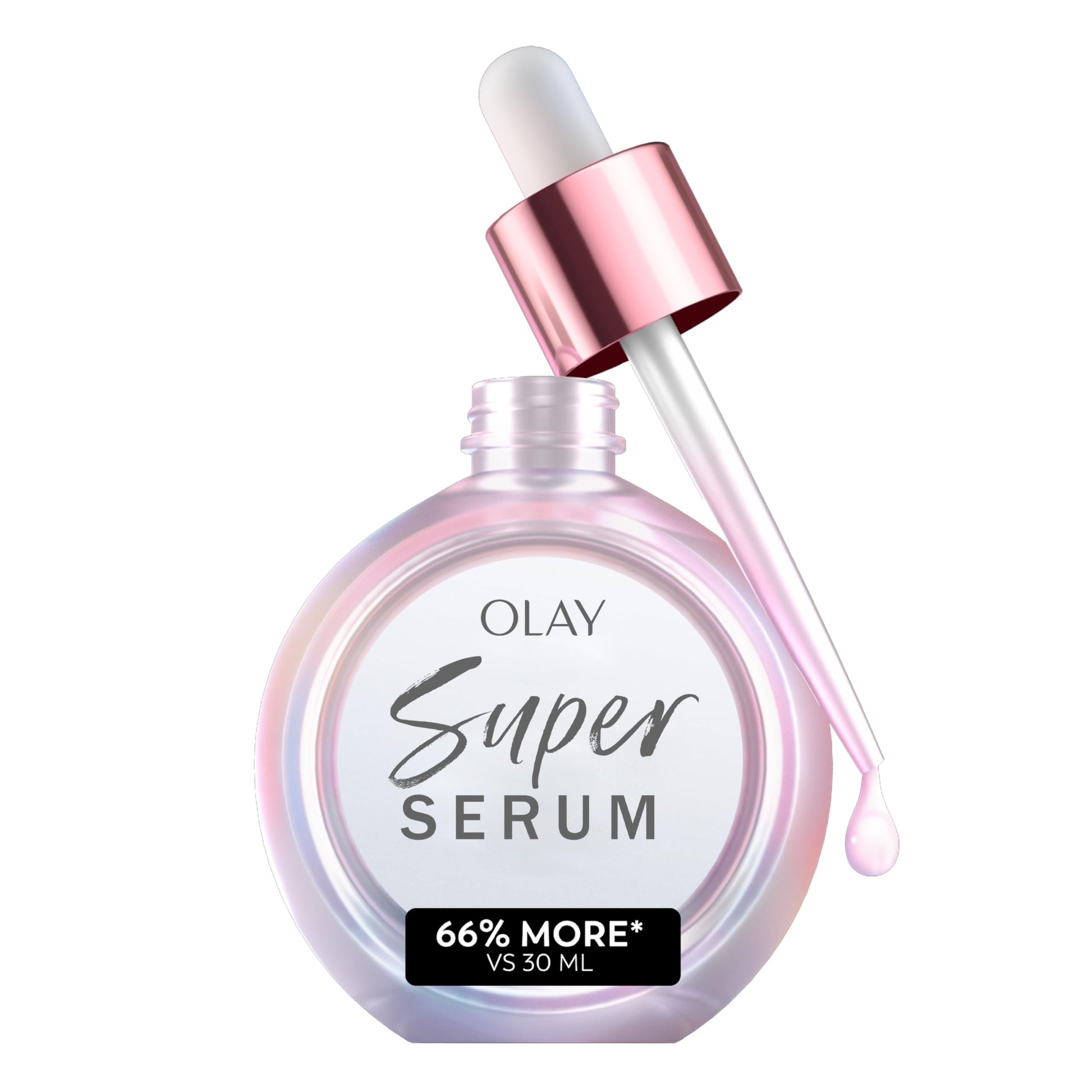 Olay Super Serum - Glow Serum for Face - Activated Niacinamide, Vitamin C & E, Collagen Peptide, AHA - 5-in-1 Benefits - Brightens, Hydrates, Smooths, Firms, Evens Tone, Proactive Anti-Aging, 1.0 Oz - Deeunta Domain