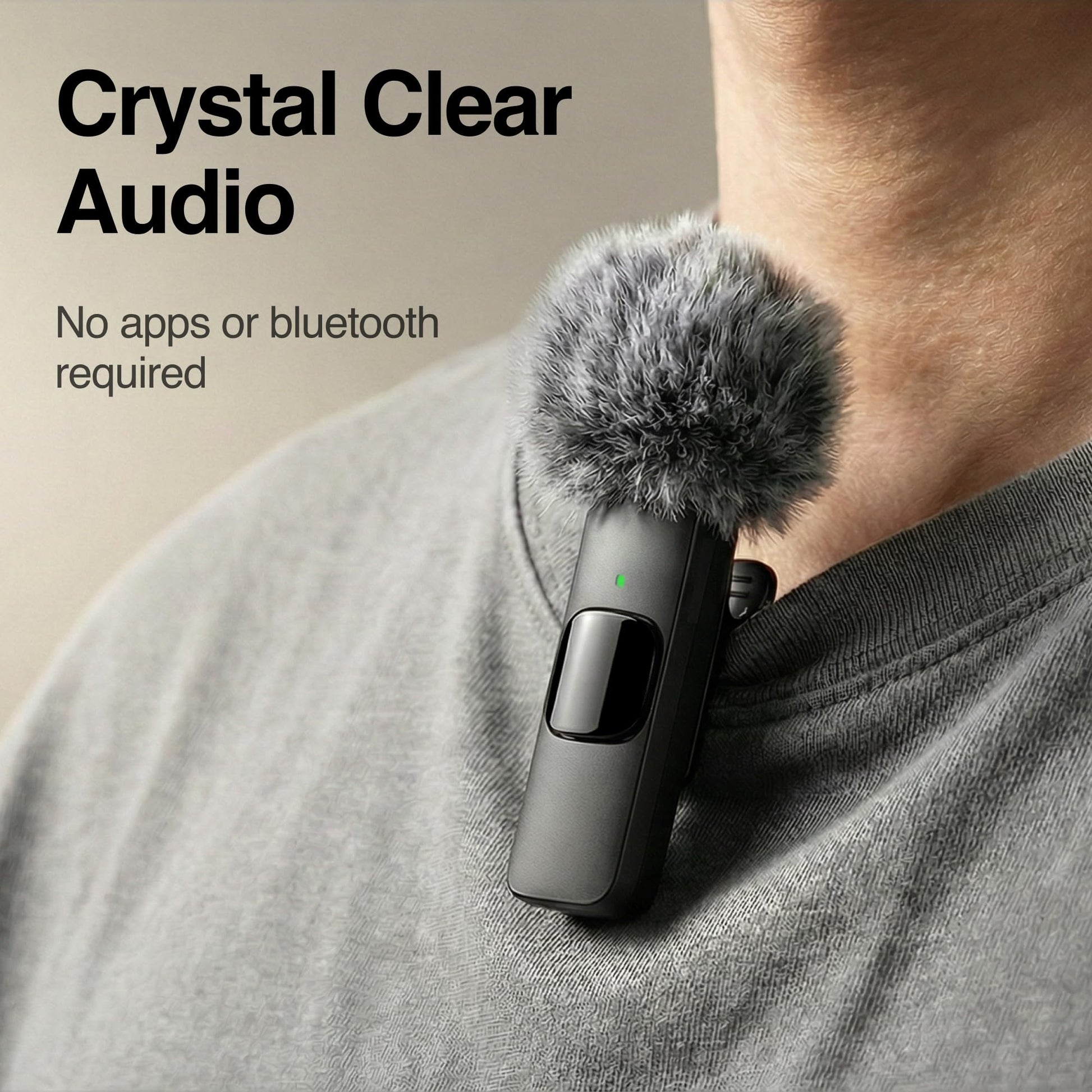 Mini Mic Pro (Latest Model - Wireless Mini Microphone for iPhone, iPad, Android - 2 Pack Lavalier Microphone for Video Recording - iPhone Mic Crystal Clear Recording with USB-C for Content Creators - Deeunta Domain