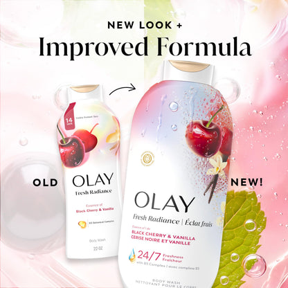 Olay Body Wash for Women, 24/7 Skin-Loving Freshness, Miami Mocktails, Plant Based Cleansers, Vitamin B3 & Antioxidant Blend, For All Skin Types, Mango Tango with Mango & Hibiscus Scent, 22 fl oz - Deeunta Domain