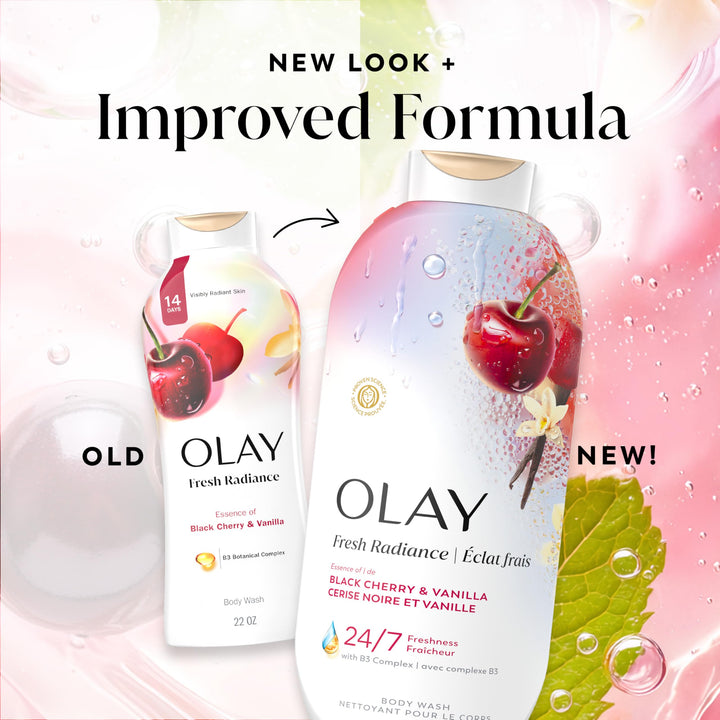 Olay Body Wash for Women, 24/7 Skin-Loving Freshness, Miami Mocktails, Plant Based Cleansers, Vitamin B3 & Antioxidant Blend, For All Skin Types, Mango Tango with Mango & Hibiscus Scent, 22 fl oz - Deeunta Domain