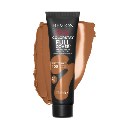 Revlon ColorStay Full Cover Longwear Matte Foundation, Heat & Sweat Resistant Lightweight Face Makeup, Caramel (425), 1.0 oz - Deeunta Domain