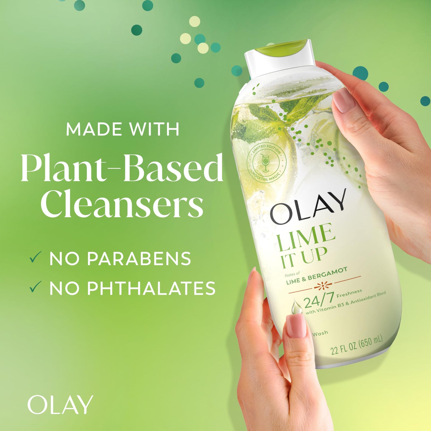 Olay Body Wash for Women, 24/7 Skin-Loving Freshness, Miami Mocktails, Plant Based Cleansers, Vitamin B3 & Antioxidant Blend, For All Skin Types, Mango Tango with Mango & Hibiscus Scent, 22 fl oz - Deeunta Domain