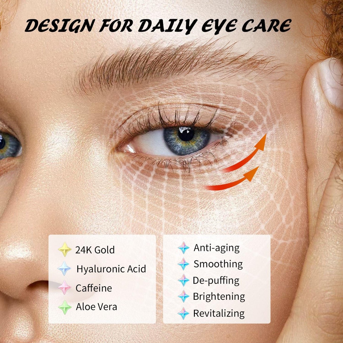 Maskiss 24k Gold Under Eye Patches (50 Pairs), eye mask, Collagen Skin Care Products, Eye Patches for Puffy Eyes, eye masks for dark circles and puffiness - Deeunta Domain