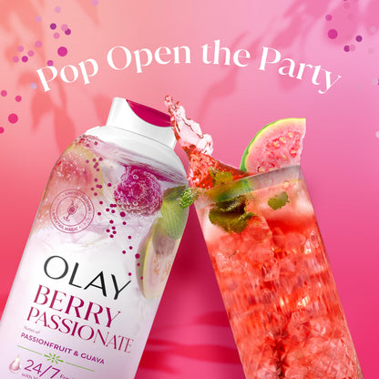 Olay Body Wash for Women, 24/7 Skin-Loving Freshness, Miami Mocktails, Plant Based Cleansers, Vitamin B3 & Antioxidant Blend, For All Skin Types, Mango Tango with Mango & Hibiscus Scent, 22 fl oz - Deeunta Domain