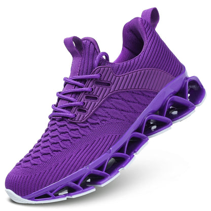 Wrezatro Women's Slip on Walking Running Shoes Blade Tennis Casual Fashion Sneakers Comfort Non Slip Work Sport Athletic Trainer
