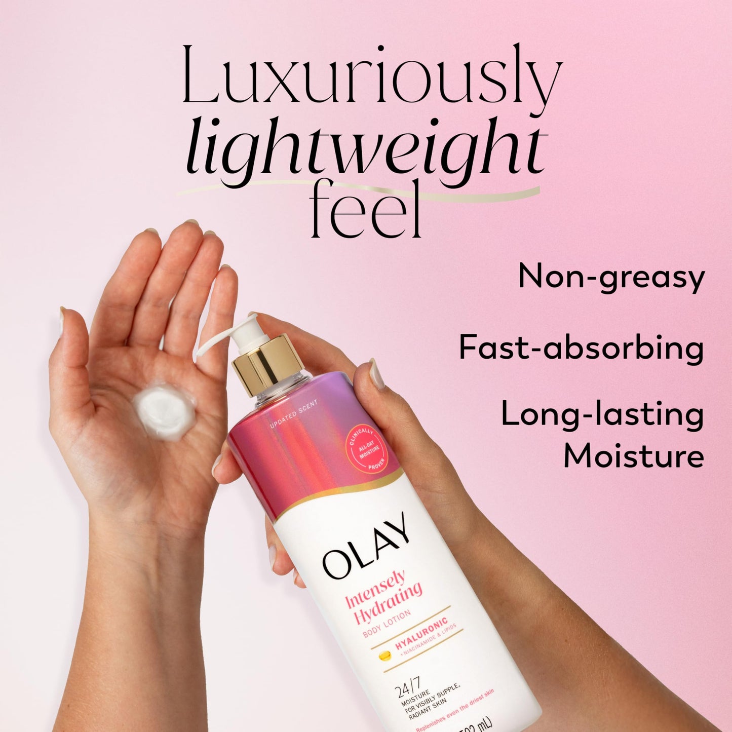 Olay Super Serum Hand & Body Lotion for Dry Skin, 24hr Long Lasting Hydration, 5+ Ingredient Complex for Bright Even Firm Luminous Skin, Sweet Vanilla & Soft Wood Scent, 18.5 fl oz - Deeunta Domain