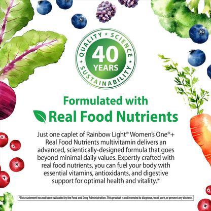 Rainbow Light Certified Womens Multivitamin, Multivitamin Supplement, 120 Caps (Pack May Vary)