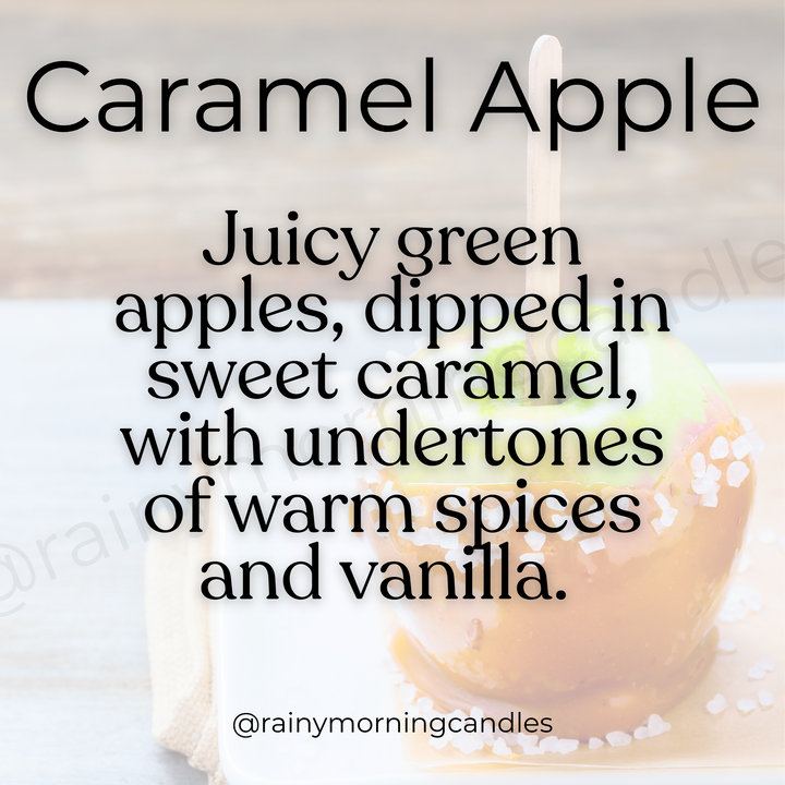 Caramel Apple Wax Melts - Indulge in Autumn's Sweet Fragrance by Rainy Morning Candles
