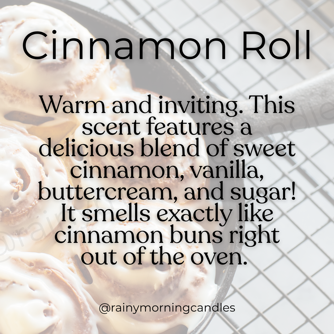 Cinnamon Roll Wax Melts for a Sweetly Scented Home by Rainy Morning Candles