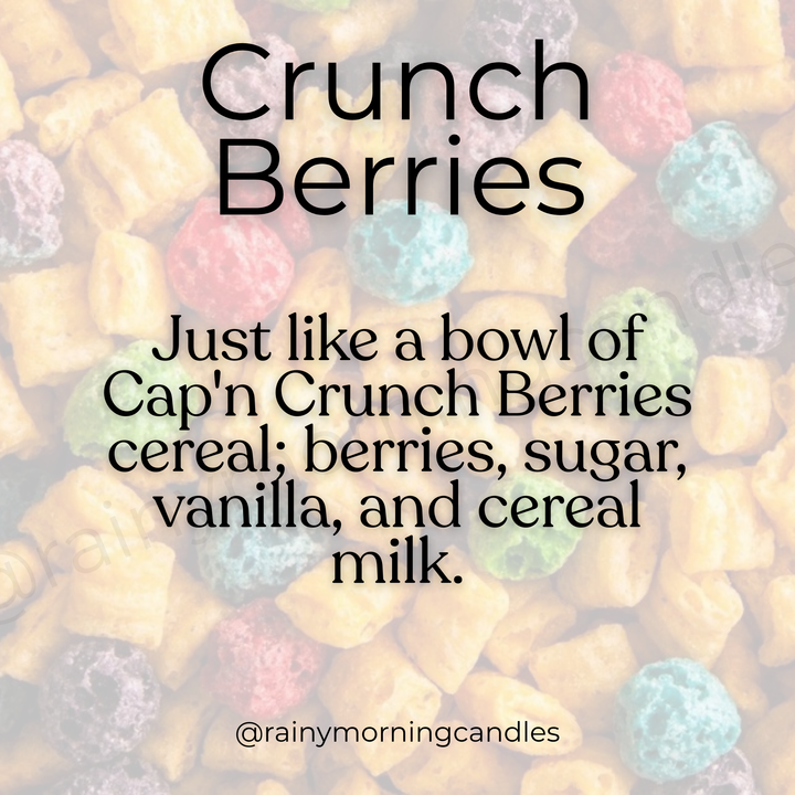 Crunch Berries | Wax Melts by Rainy Morning Candles