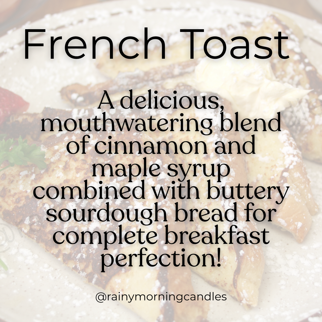 French Toast Wax Melts - Indulge in a Sweet Aromatic Experience by Rainy Morning Candles