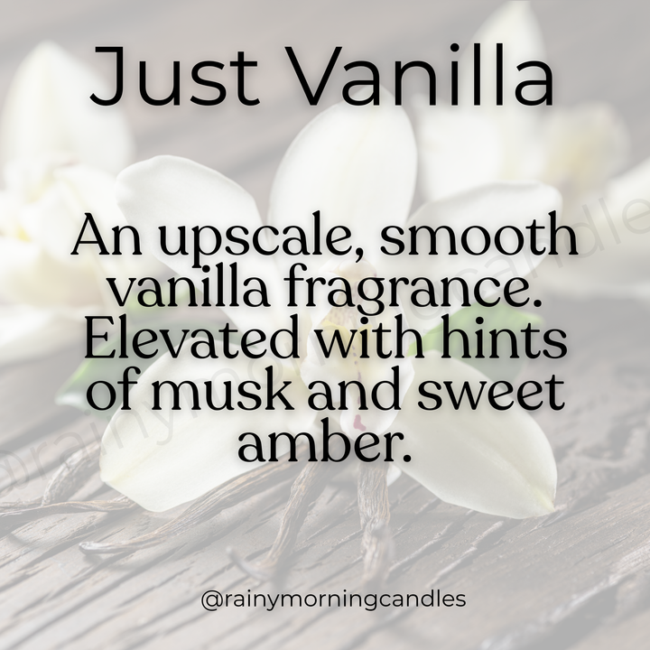 Just Vanilla Wax Melts - Indulge in Pure Vanilla Scent by Rainy Morning Candles