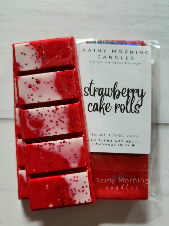 Strawberry Cake Rolls | Wax Melts by Rainy Morning Candles