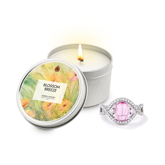 Blossom Breeze 5.5oz Tin Jewelry Candle by JewelScent