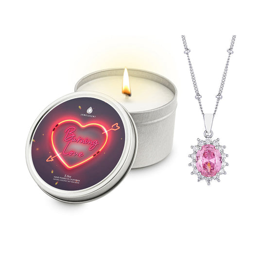 Burning Love 5.5oz Tin Jewelry Candle by JewelScent