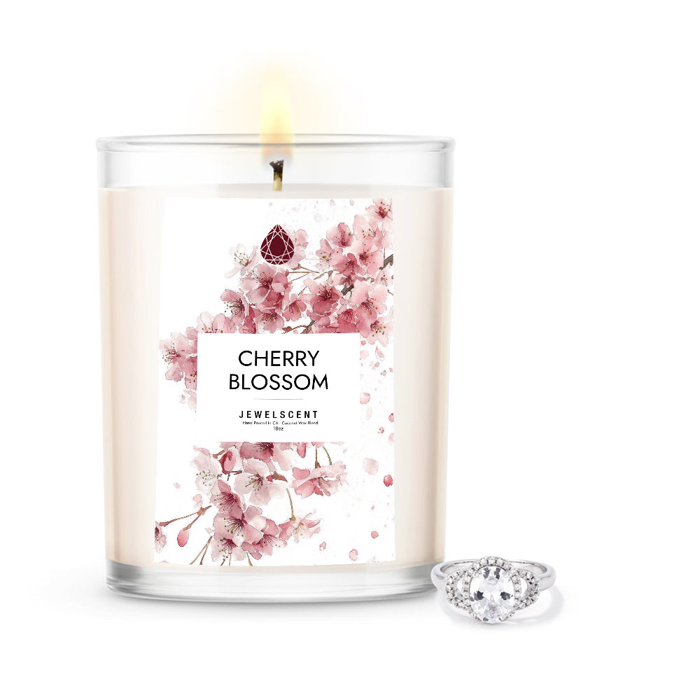 Cherry Blossom 18oz Home Jewelry Candle by JewelScent